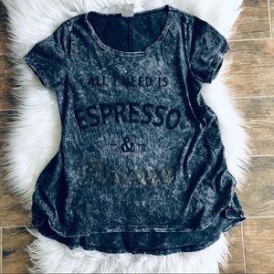 All you need is espresso and mascara | Tee